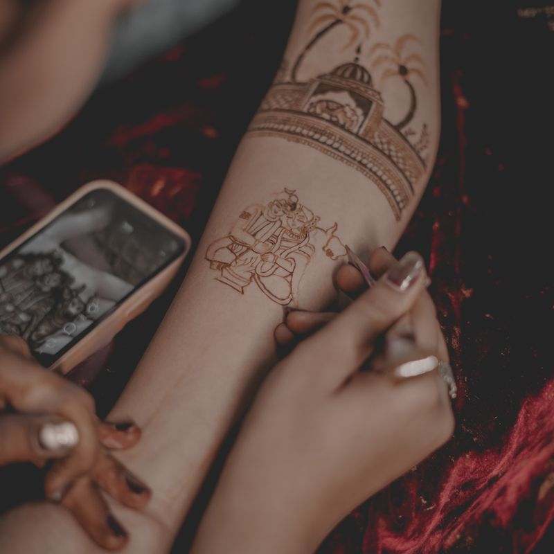 Makeup and mehndi